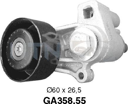 SNR GA358.55 - Направляющий ролик, поликлиновый ремень parts5.com