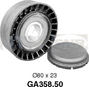 SNR GA358.50 - Направляющий ролик, поликлиновый ремень parts5.com