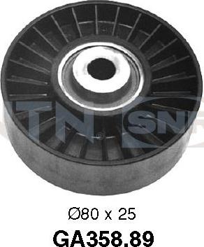 SNR GA358.89 - Направляющий ролик, поликлиновый ремень parts5.com