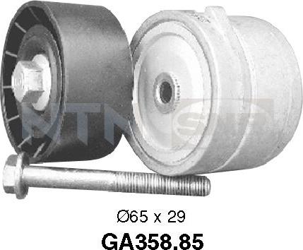 SNR GA358.85 - Направляющий ролик, поликлиновый ремень parts5.com