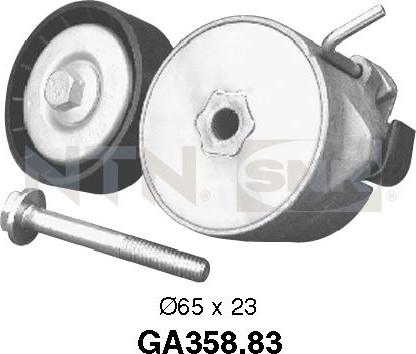 SNR GA358.83 - Направляющий ролик, поликлиновый ремень parts5.com