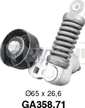 SNR GA358.71 - Deflection / Guide Pulley, v-ribbed belt parts5.com