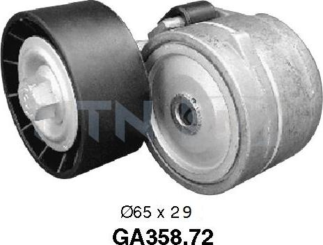 SNR GA358.72 - Направляющий ролик, поликлиновый ремень parts5.com