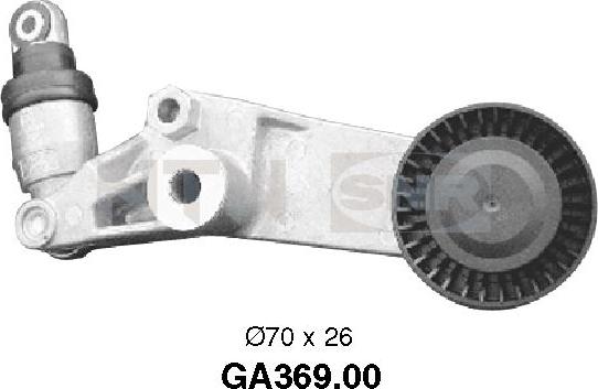 SNR GA369.00 - Направляющий ролик, поликлиновый ремень parts5.com