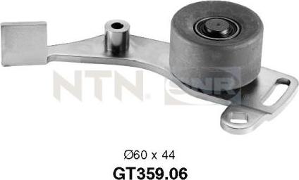 SNR GT359.06 - Натяжной ролик, ремень ГРМ parts5.com