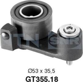 SNR GT355.18 - Натяжной ролик, ремень ГРМ parts5.com