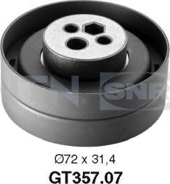 SNR GT357.07 - Tensioner Pulley, timing belt parts5.com