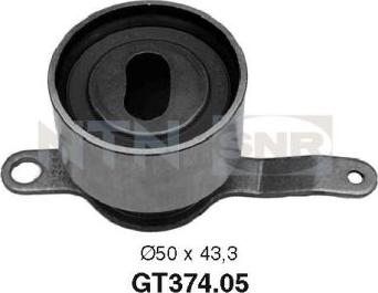 SNR GT374.05 - Polea tensora, correa dentada parts5.com