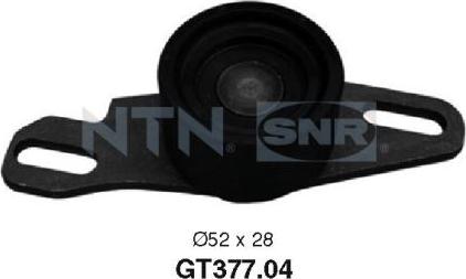 SNR GT377.04 - Натяжной ролик, ремень ГРМ parts5.com