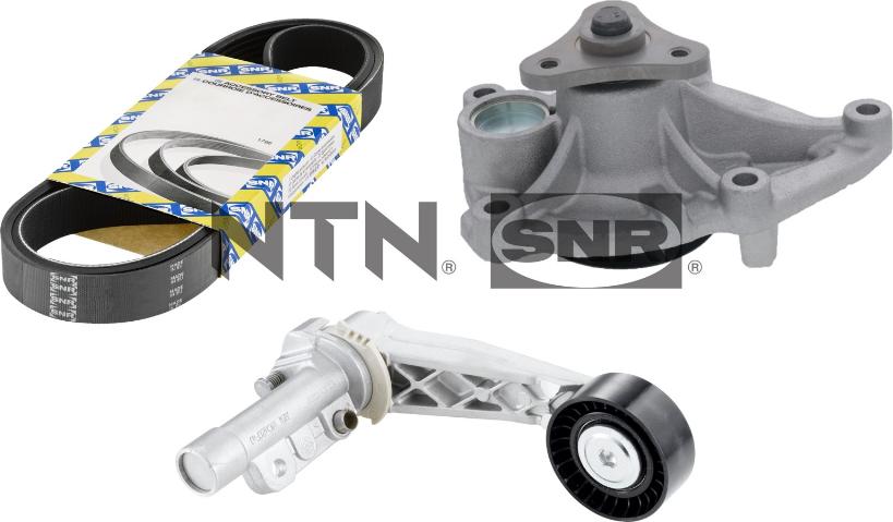 SNR KAP859.400 - Bomba de agua + kit de correa poli V parts5.com