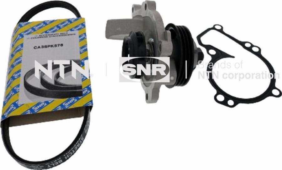 SNR KAP859.470 - Водяной насос + комплект ручейковых ремней parts5.com