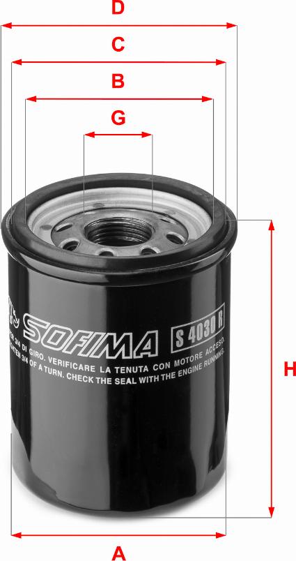 Sofima S 4030 R - Масляный фильтр parts5.com