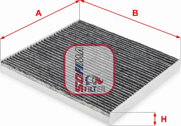 Sofima S 4269 CA - Фильтр воздуха в салоне parts5.com