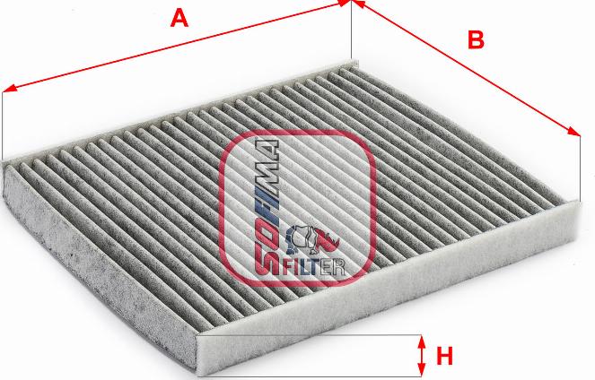 Sofima S 4221 CA - Фильтр воздуха в салоне parts5.com