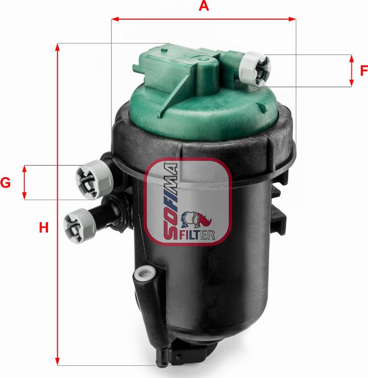 Sofima S 5173 GC - Топливный фильтр parts5.com