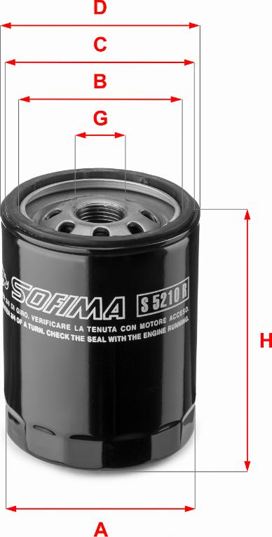 Sofima S 5210 R - Filtro de aceite parts5.com