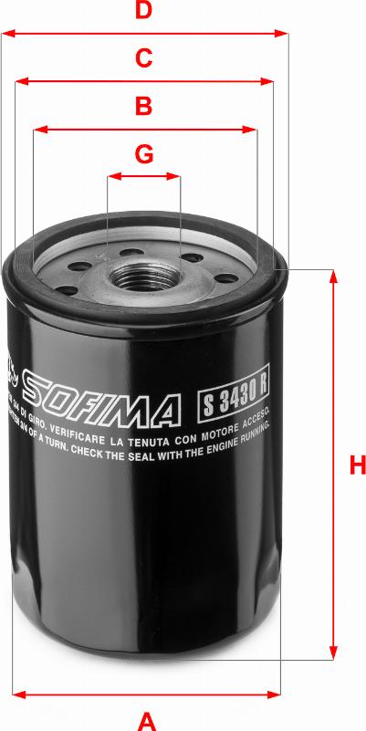 Sofima S 3430 R - Filtro de aceite parts5.com