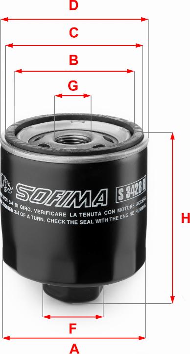 Sofima S 3428 R - Масляный фильтр parts5.com