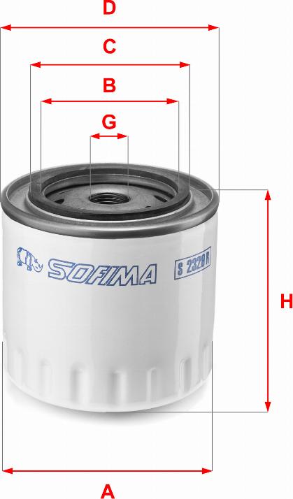 Sofima S 2329 R - Масляный фильтр parts5.com