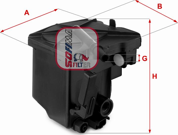 Sofima S 7420 NR - Filtro combustible parts5.com