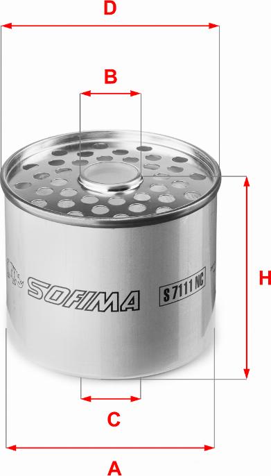 Sofima S 7111 NC - Топливный фильтр parts5.com