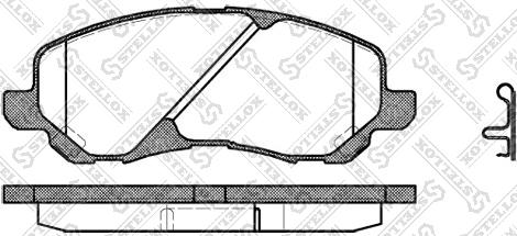 DJ Parts BP1151 - Тормозные колодки, дисковые, комплект parts5.com