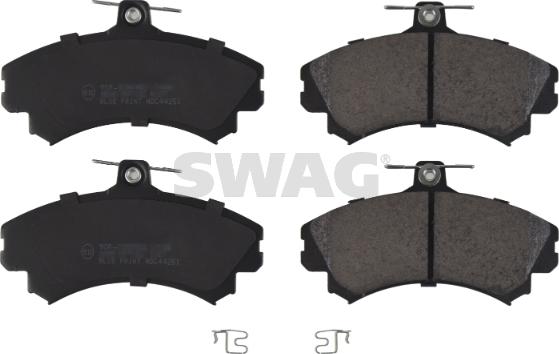 Swag 55 91 6213 - Тормозные колодки, дисковые, комплект parts5.com