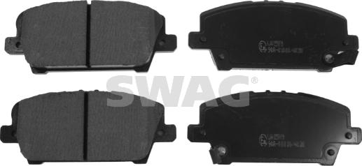 Swag 85 91 6802 - Тормозные колодки, дисковые, комплект parts5.com