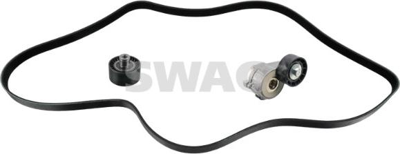 Swag 33 10 9029 - Juego de correas trapeciales poli V parts5.com