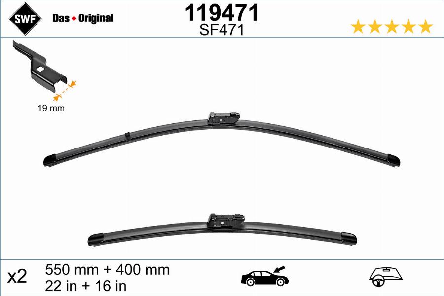 SWF 119471 - Wiper Blade parts5.com