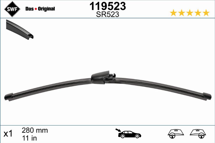 SWF 119523 - Wiper Blade parts5.com