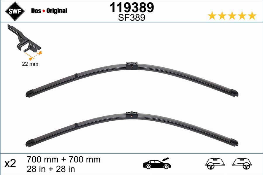 SWF 119389 - Wiper Blade parts5.com