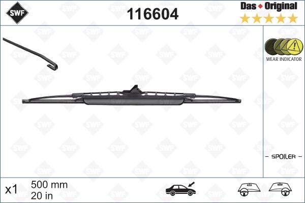 SWF 116604 - Щетка стеклоочистителя parts5.com