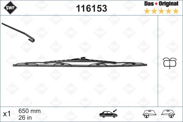 SWF 116153 - Limpiaparabrisas parts5.com