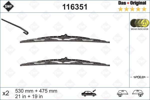 SWF 116351 - Limpiaparabrisas parts5.com