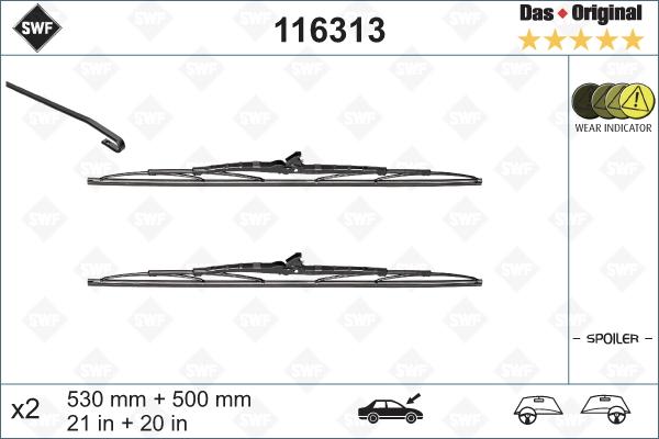 SWF 116313 - Щетка стеклоочистителя parts5.com