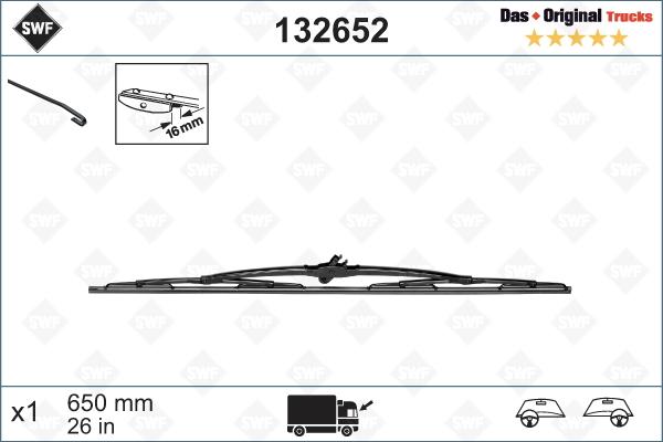 SWF 132652 - Щетка стеклоочистителя parts5.com