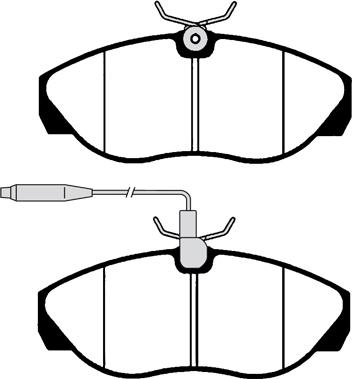 GMC 2179701 - Тормозные колодки, дисковые, комплект parts5.com