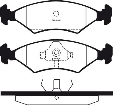 Remsa 0119.00 - Тормозные колодки, дисковые, комплект parts5.com