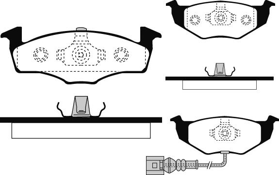 IRQ AUTOMOTIVE 905475 - Тормозные колодки, дисковые, комплект parts5.com