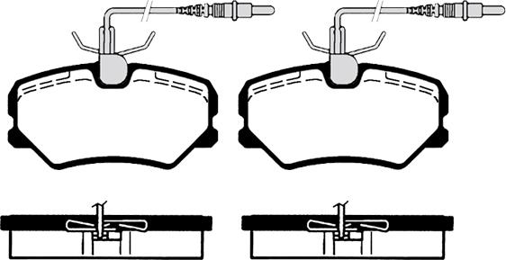 Mitsubishi 3785A073S1 - Тормозные колодки, дисковые, комплект parts5.com