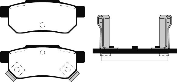 IRQ AUTOMOTIVE 900338 - Тормозные колодки, дисковые, комплект parts5.com