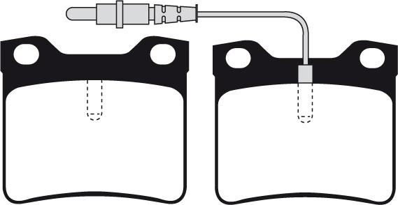 SAFELINE BRAKE PADS D3327 - Тормозные колодки, дисковые, комплект parts5.com