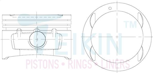 Teikin 49102.100 - Поршень parts5.com