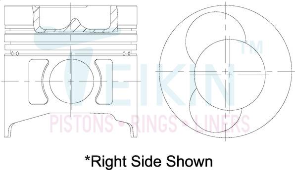 Teikin 44290STD - Поршень parts5.com