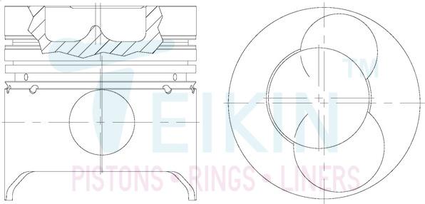 Teikin 44242STD - Поршень parts5.com