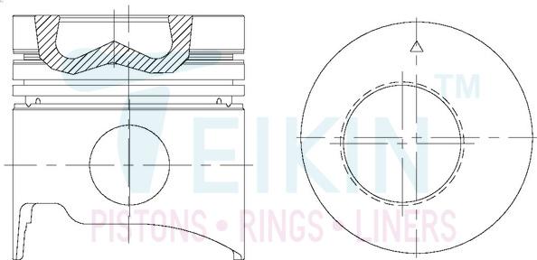 Teikin 43665ASTD - Поршень parts5.com