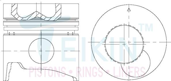 Teikin 43283ASTD - Поршень parts5.com