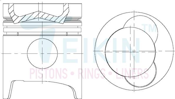 Teikin 43274ASTD - Поршень parts5.com