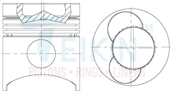 Teikin 43275A.STD - Поршень parts5.com